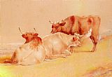 Famous Cattle Paintings - Cattle Resting (1 of 2)